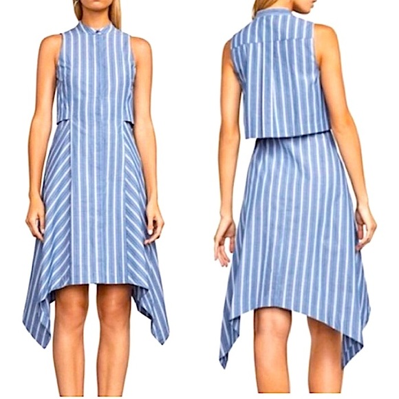 BCBG Dresses & Skirts - BCBG “Calypso” striped midi dress